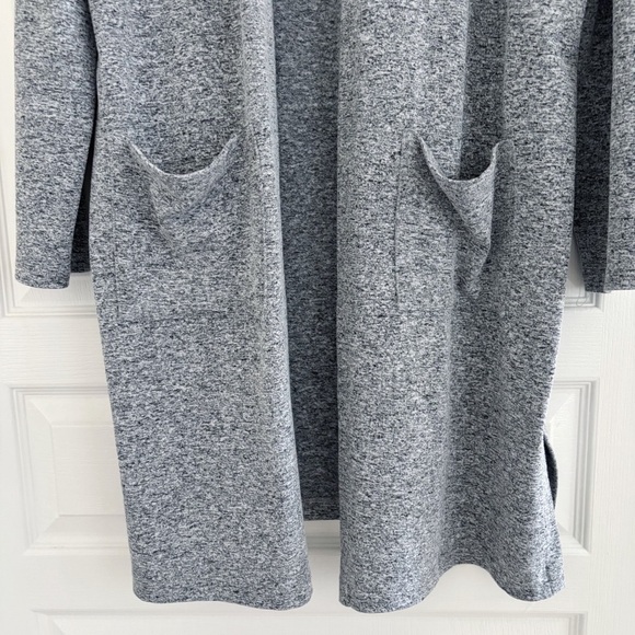 Clara Sunwoo Longline Cardigan Sweater XL Heather Grey - Picture 3 of 8